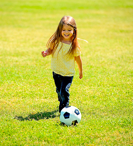 terrain de foot pour toute la famille